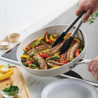Hard Anodized Ceramic Induction Skillet with Lid