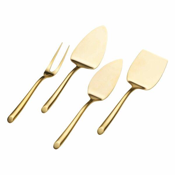 Towle Living Wave 24K Stainless Steel 4 Piece Set