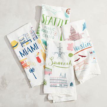 Claudia Pearson City Tea Towels