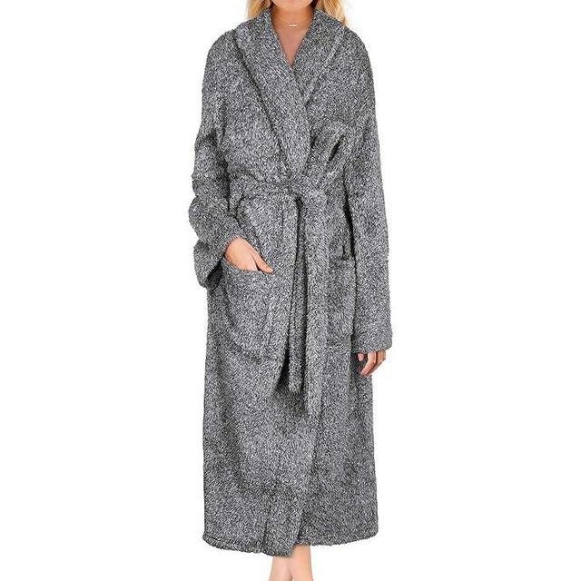 PAVILIA Premium Womens Plush Soft Robe Fluffy, Warm, Fleece Sherpa Shaggy Bathrobe