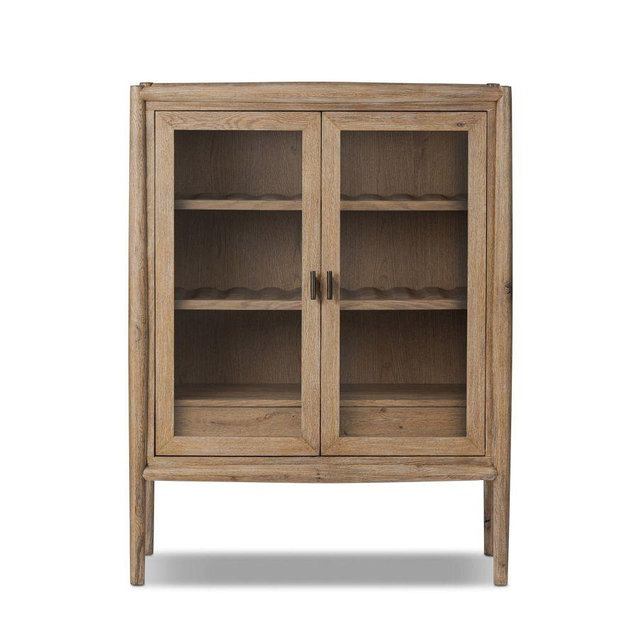 Eileen Bar Cabinet, Weathered Oak, 40"