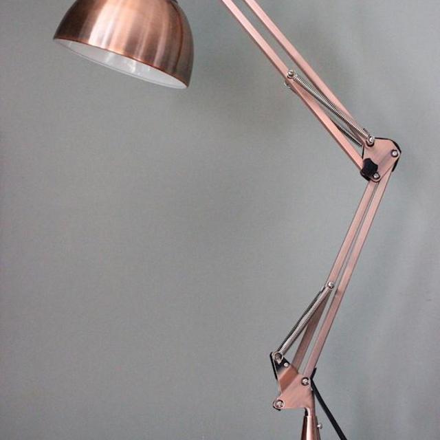 Copper Angled Desk Lamp