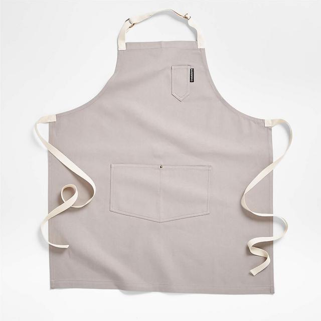 For Chef Chris - Alloy Grey Kitchen Apron with Pockets