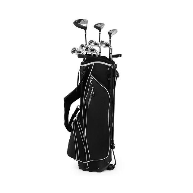 SKONYON Men's Profile Complete Golf Club Package Set Includes 10 Pieces-Black