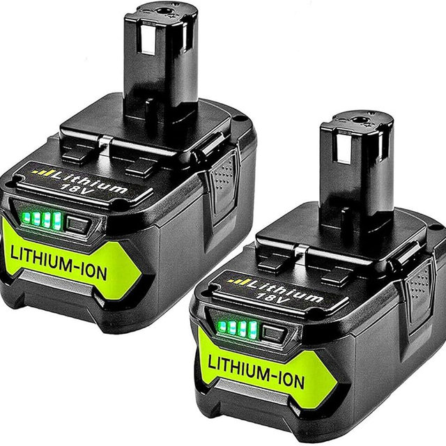 Upgraded 8.0Ah 2Packs P108 18V Battery Compatible with Ryobi 18V ONE+ Battery Replacement P108 P102 P103 P104 P105 P107 P109 P122 Cordless Tool Batteries Rapid Rechargeable Batteries with Indicator