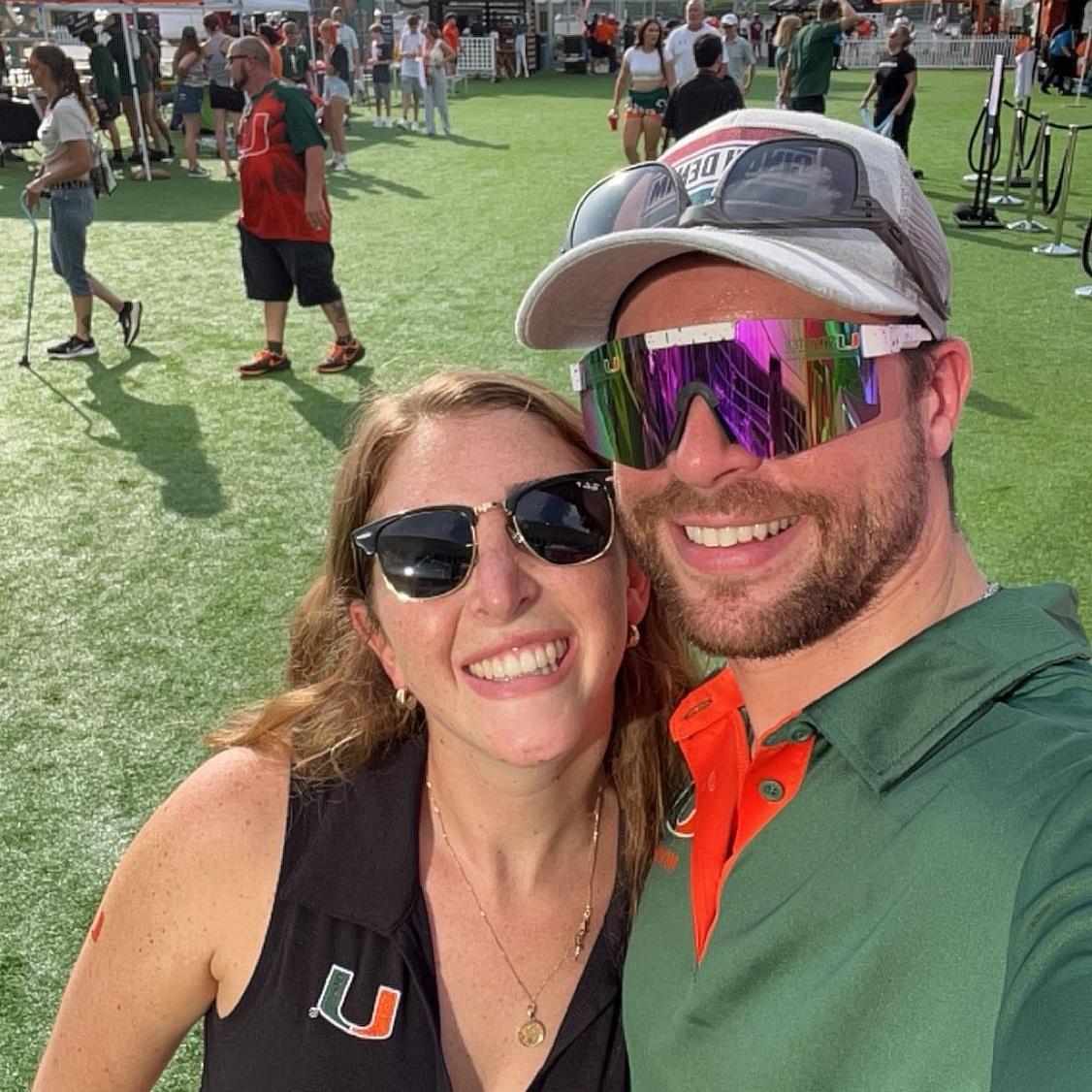 Stoan’s first Miami Hurricanes game. Go Canes!!