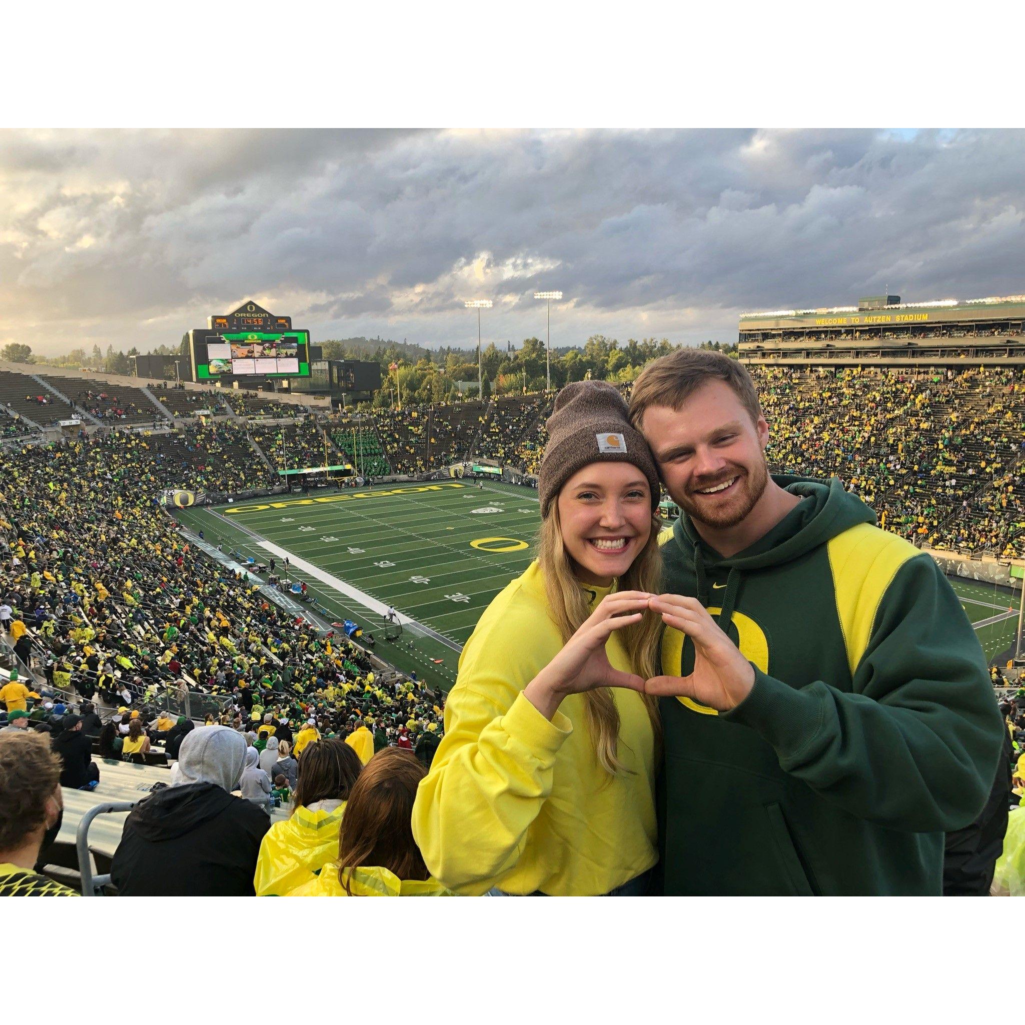 September 18, 2021- Stoneybrook vs. University of Oregon. "I just hope both teams have fun."- Elizabeth