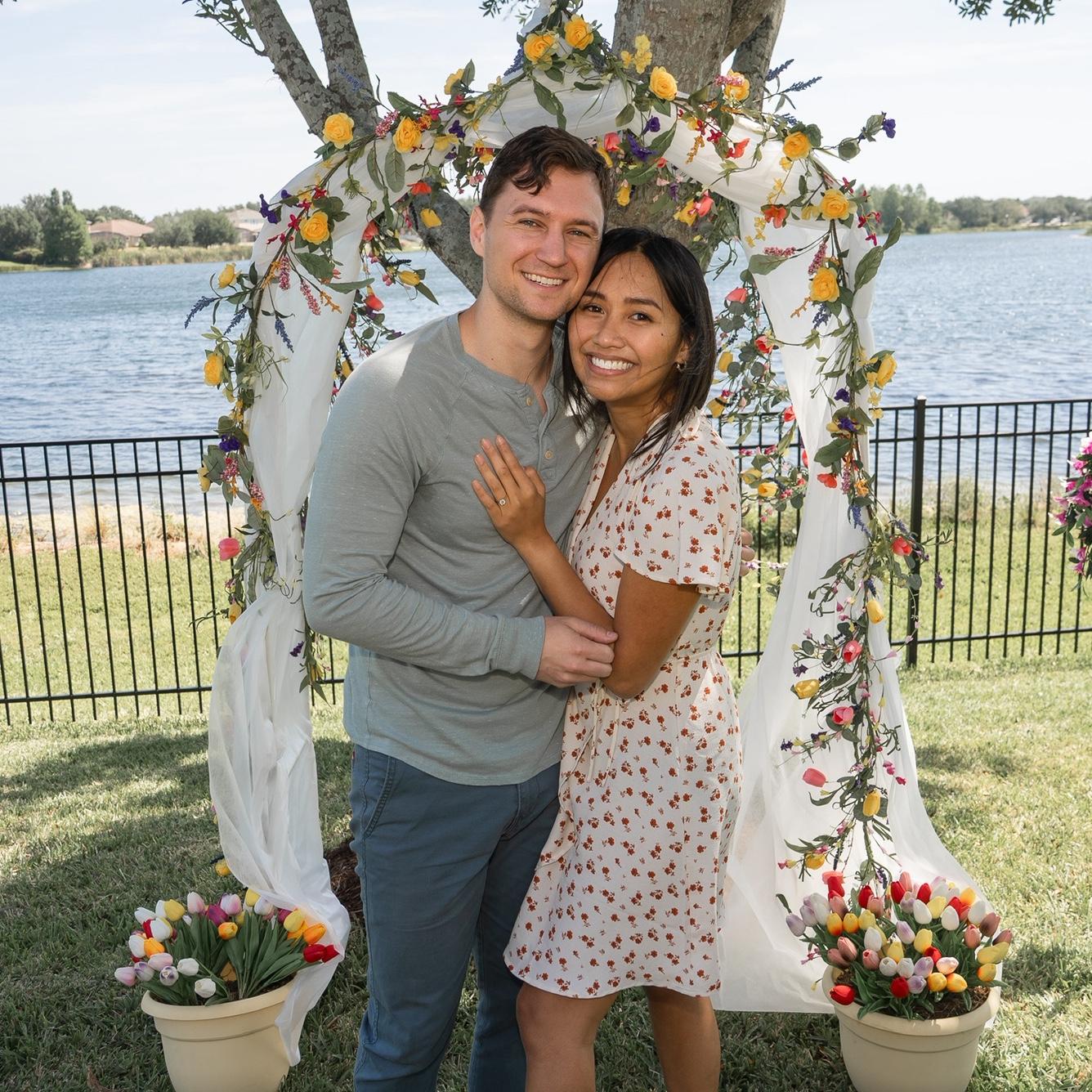When we got engaged!