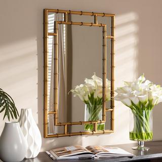 Adra Bamboo Accent Wall Mirror