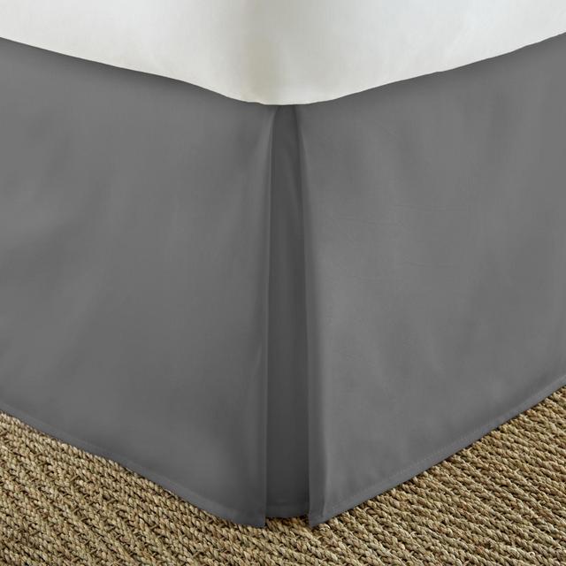 Home Collection Pleated Queen Bed Skirt in Grey