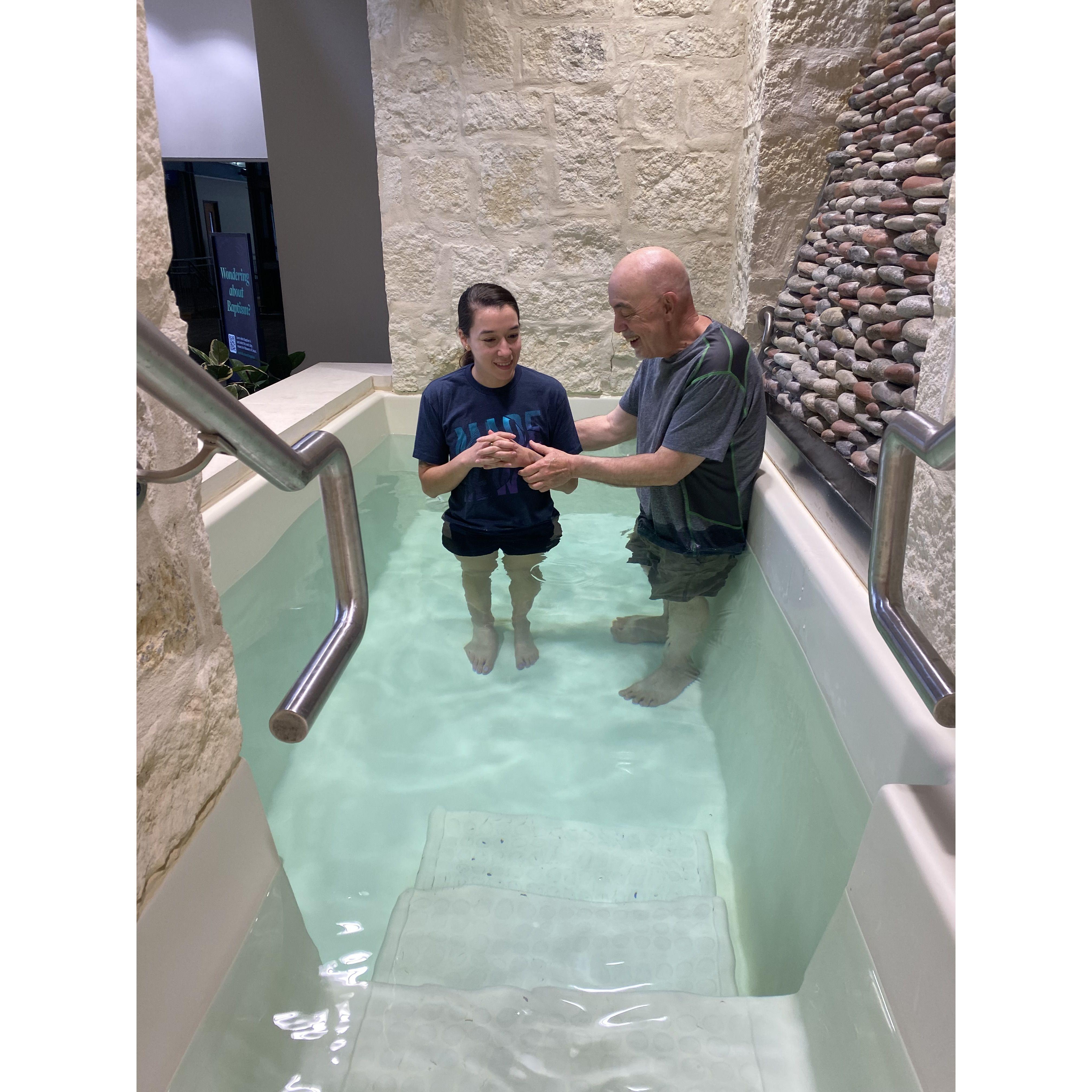 In 2023, we found our way back to Jesus Christ & got baptized together at our church Oakhills. Six months before Immanuel popped the question.