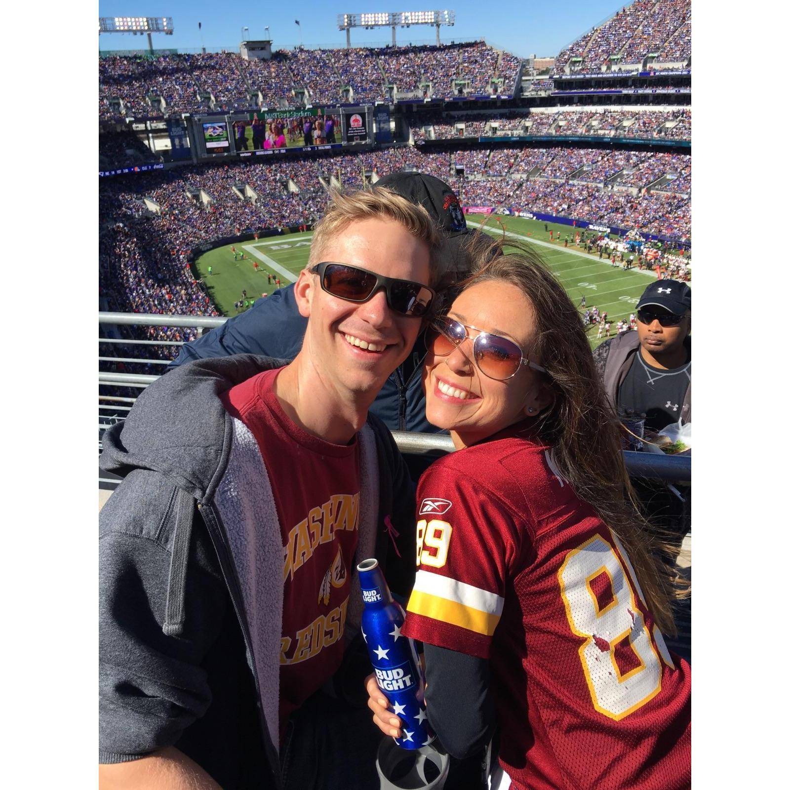 Go Redskins! We won that day 😳