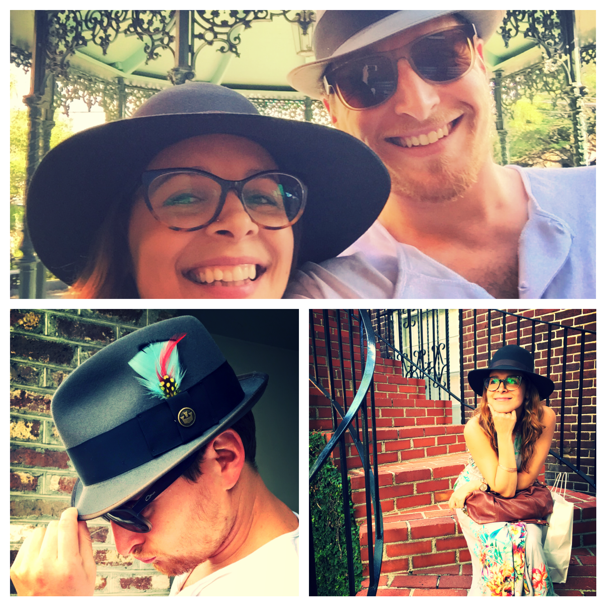 The hat game was definitely evolving after Charleston! Franklin and Martha Francis shoutout! #hatwithfeathers #masteringthelook