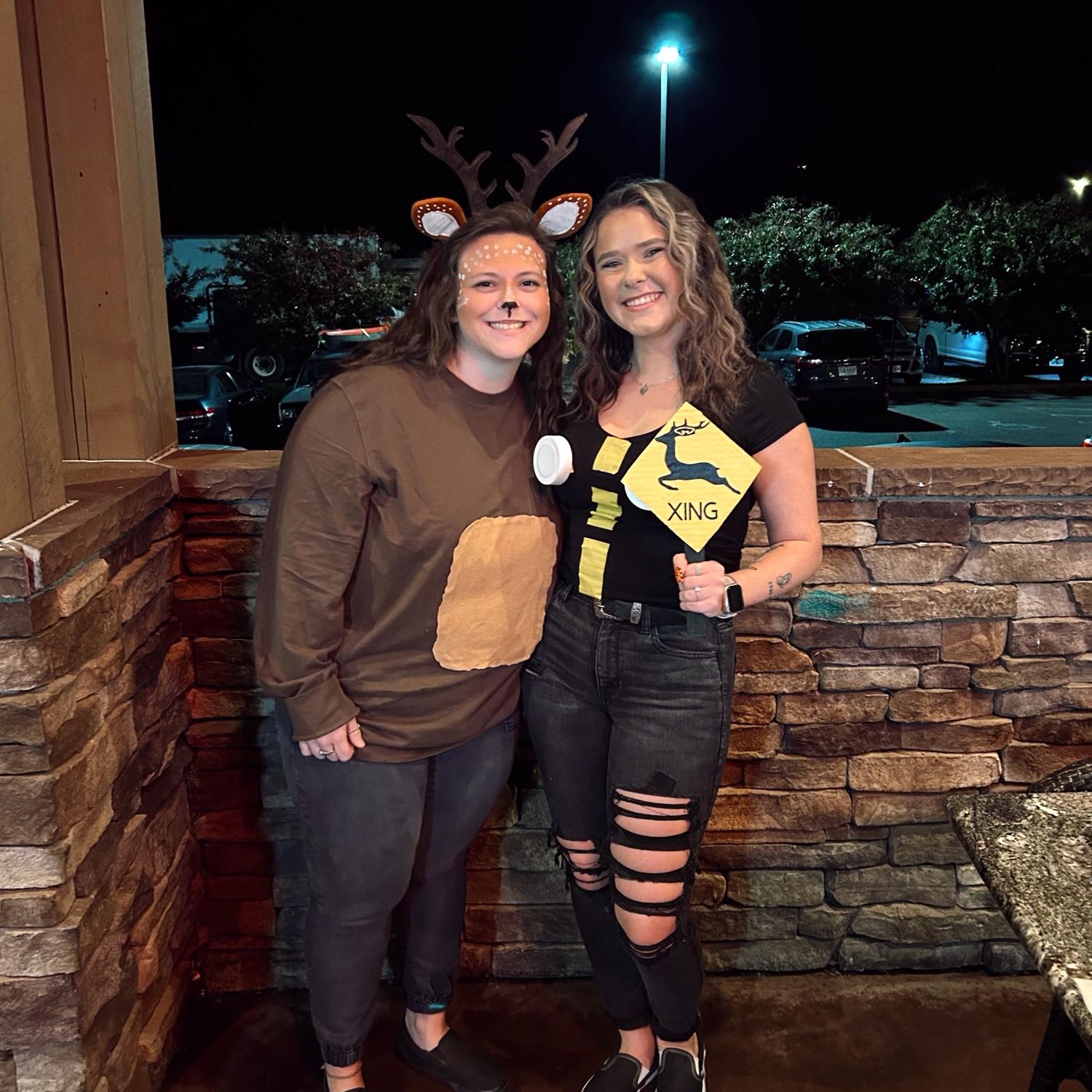 Halloween 2024: Deer in the headlights costume! Major laughs were had this night