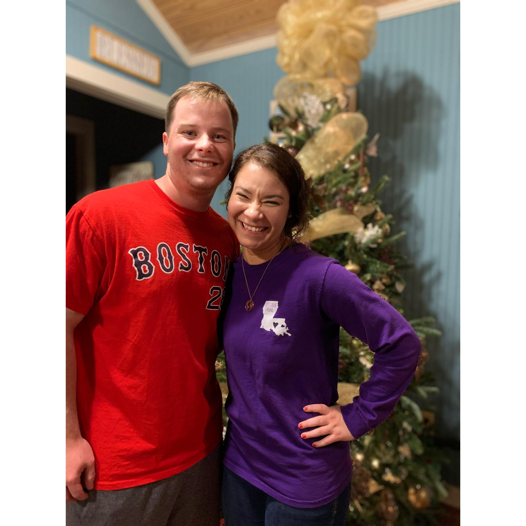 Christmas decorating at the camp
