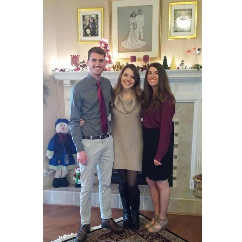 You can see Patti and David's wedding picture behind us! :)