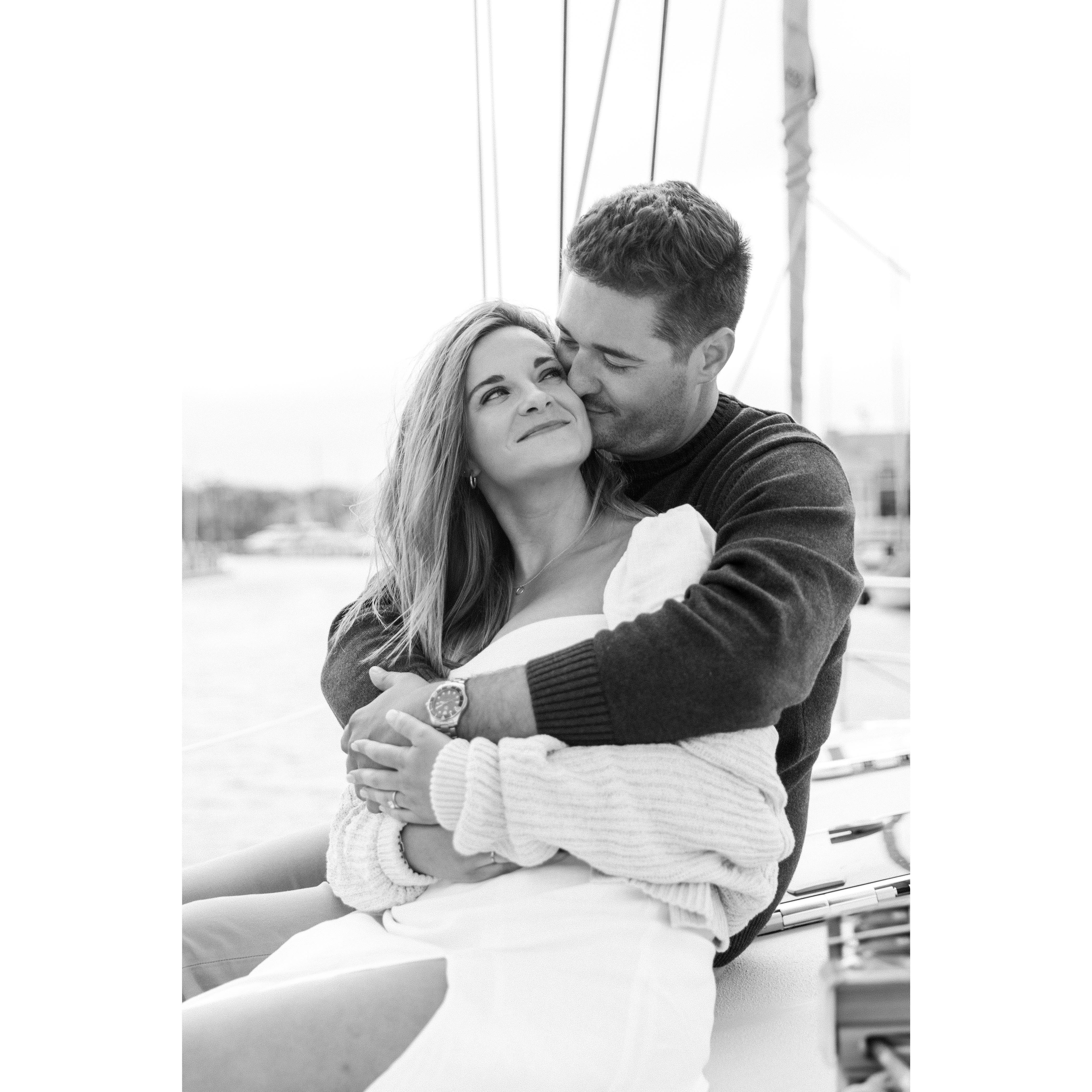 Engagement Photos - sailing the bay. (Taken: August 2021 / Photography: Mashaida)