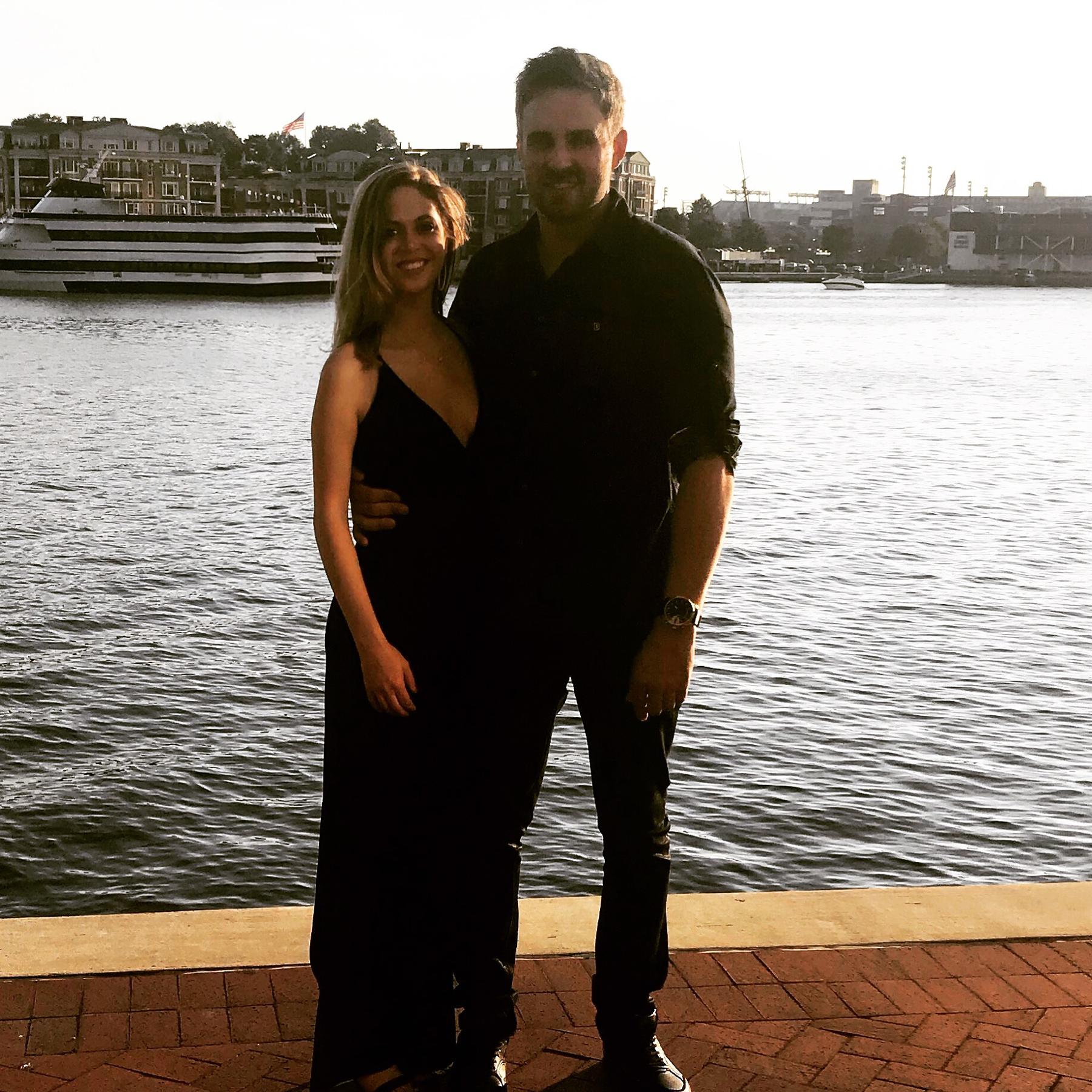 Our first photo together - Baltimore, MD