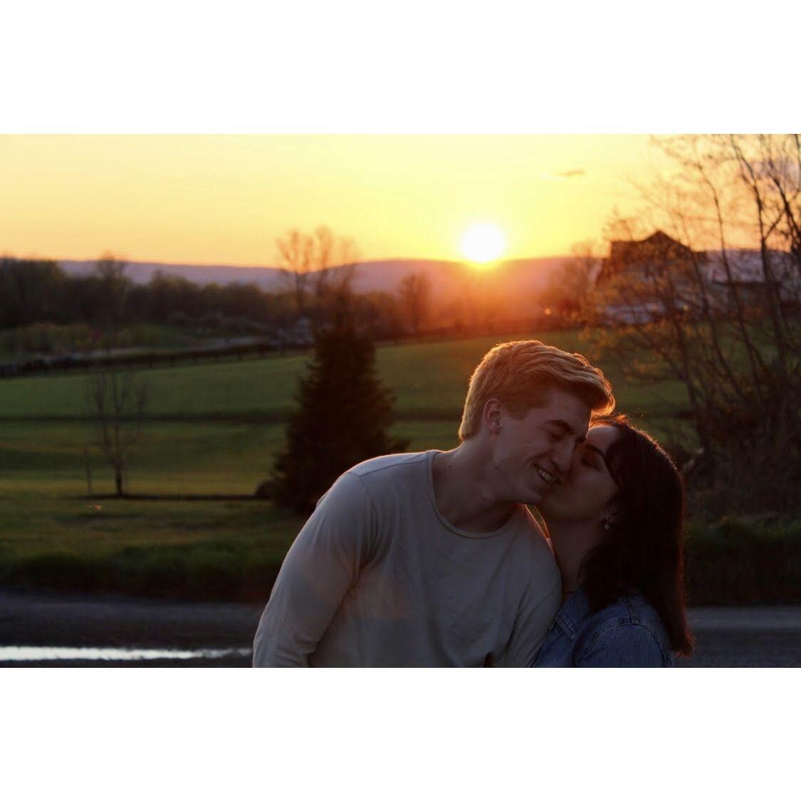 After Jake box bleached his hair - Anna did a cute photoshoot with us!