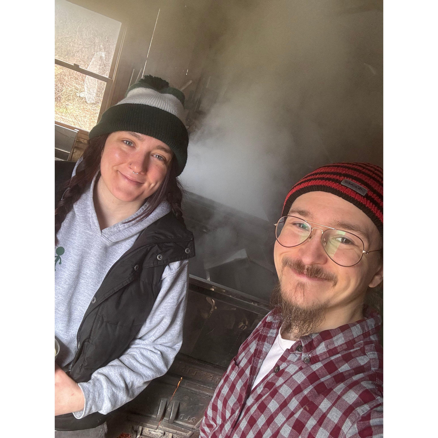 Sugaring in the sugarshack, 2024