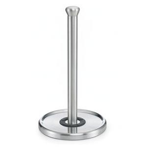 Polder Products, LLC - Polder Single Tear Paper Towel Holder – Sturdy, One-Handed Tear, Fits Standard or Jumbo-Sized Rolls - Brushed Stainless Steel