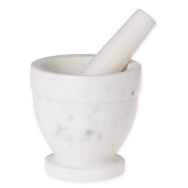 Our Table™ White Marble Mortar and Pestle Set