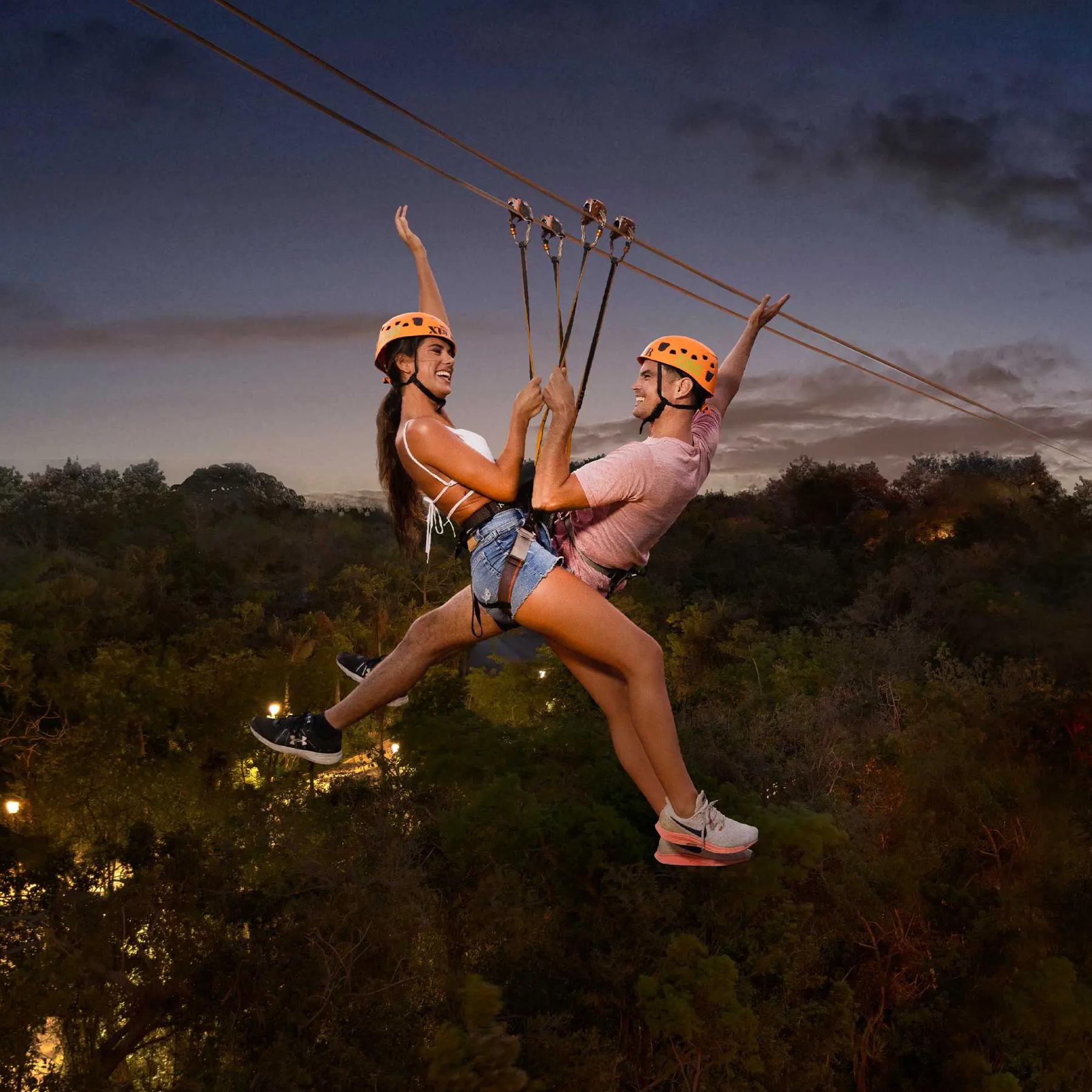 Zip-lining for two