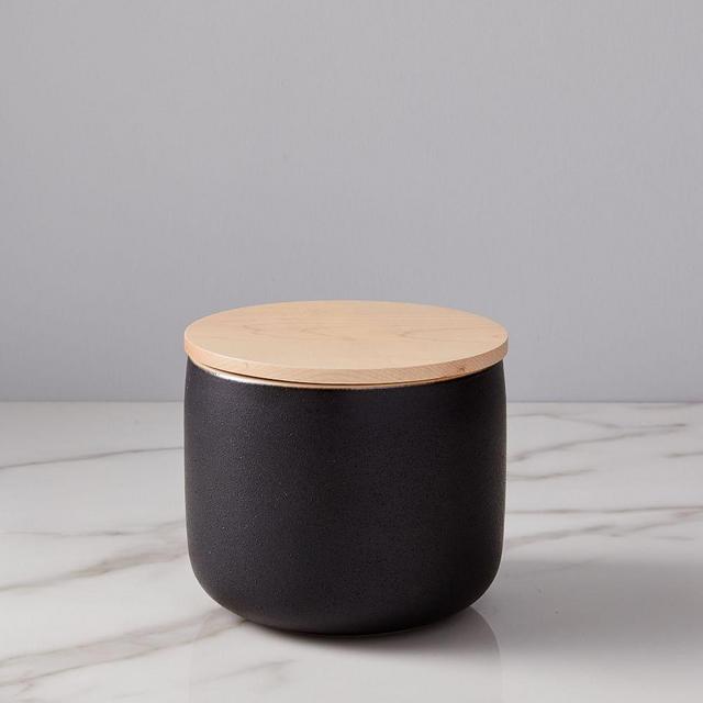 Kaloh Kitchen Storage Jar, Small, Black