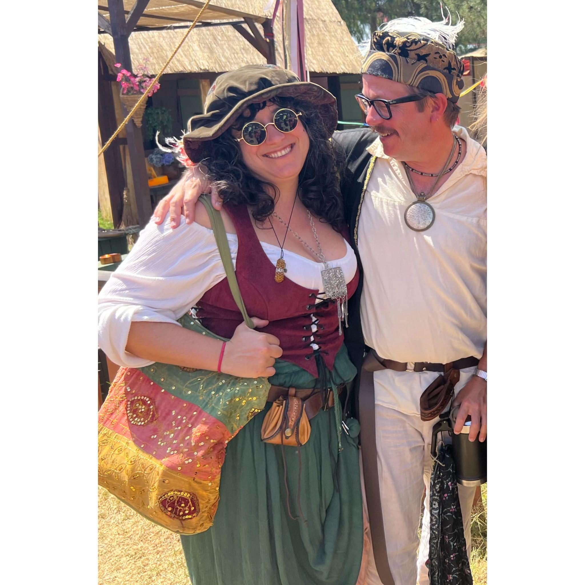 At the Renaissance Faire in 2024.