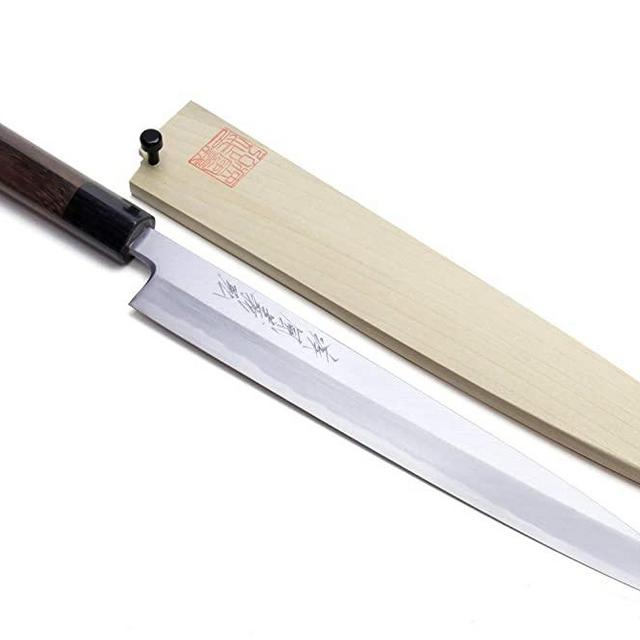 Yoshihiro Shiroko High Carbon Steel Kasumi Yanagi Rosewood Handle Sushi Sashimi Chef Knife (10.5'' (270mm))