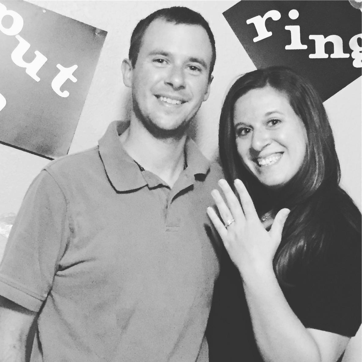 My family surprised us with a quick "Happy Engagement" party the day we got back from the proposal vacation!