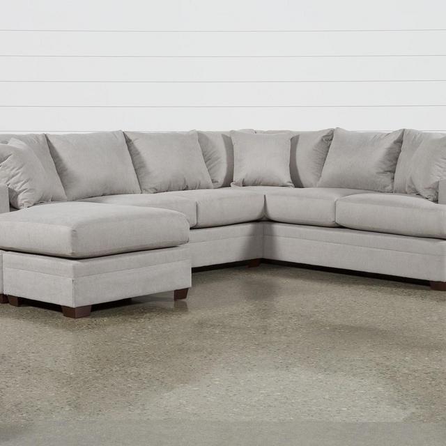 Kerri Cement 2 Piece 126" Sectional With Left Arm Facing Sofa Chaise