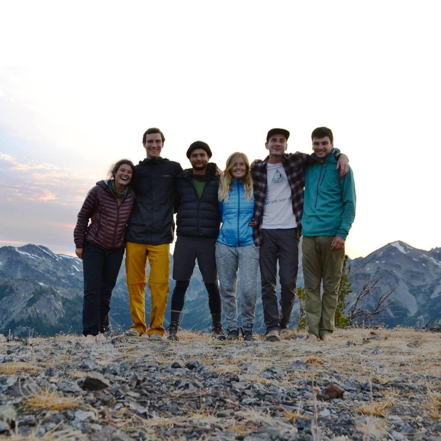 Our first ever picture (and backpacking trip) together! Marmot Pass, WA - September 2017