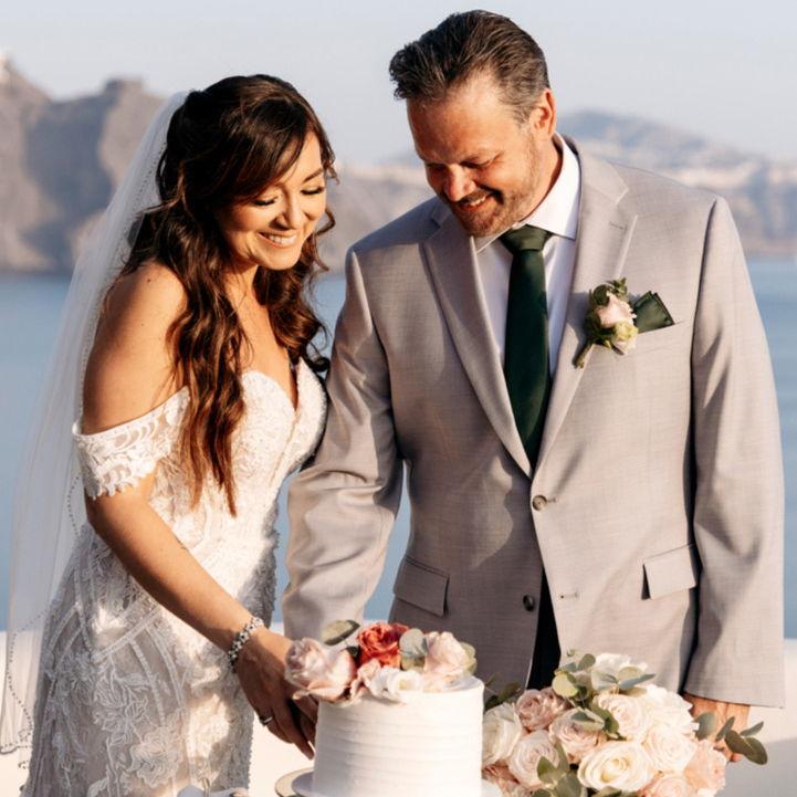 Cutting the cake