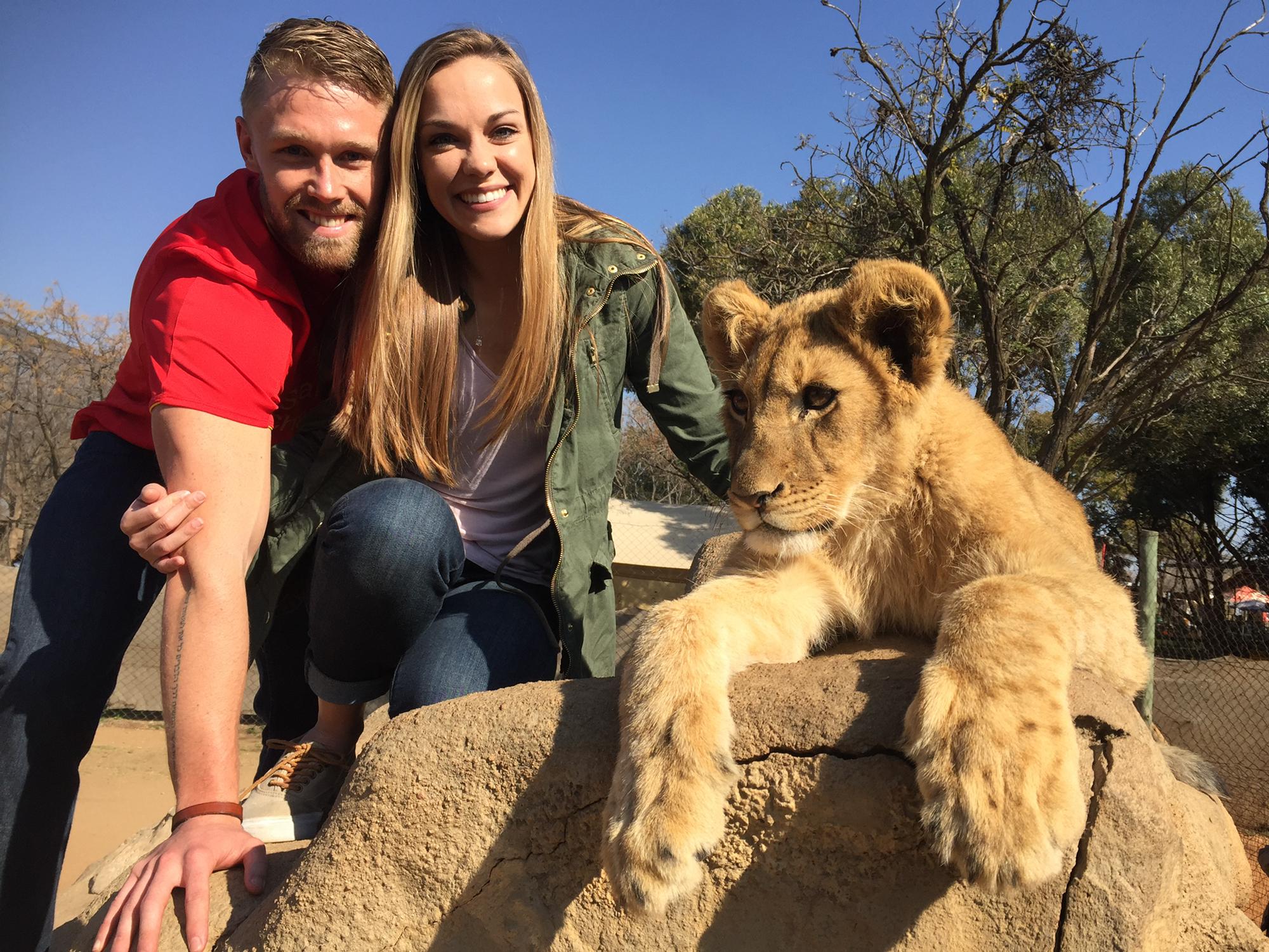 Playing with Lion Cubs in South Africa
