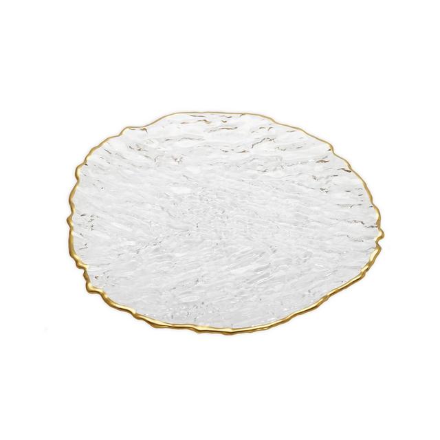 Glass Dinner Plates, Set of 4