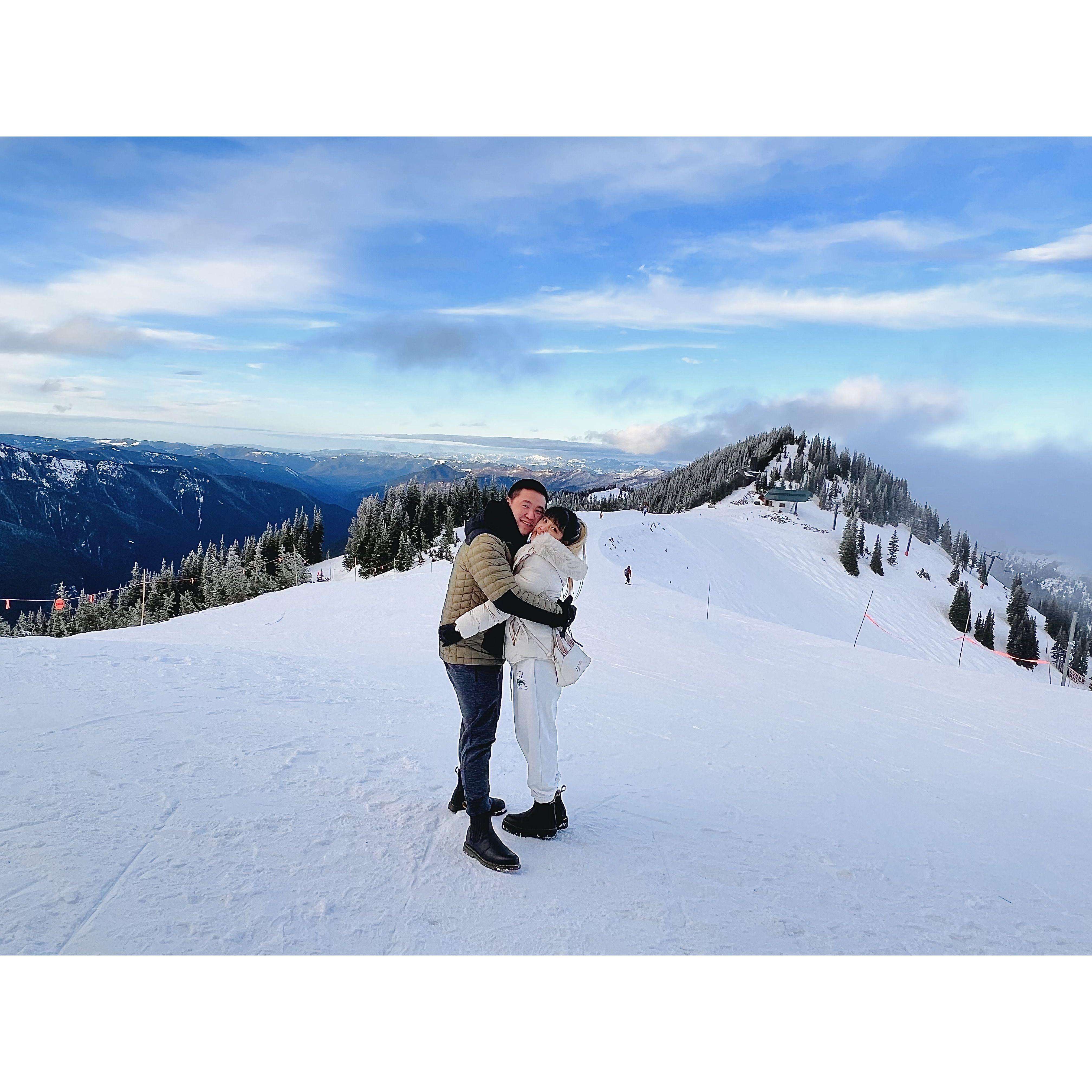 First time exploring the beauty of Mt. Rainier together!