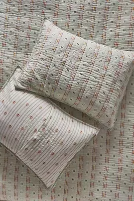 Nera Yarn Dye Jacquard Striped Shams, Set of 2