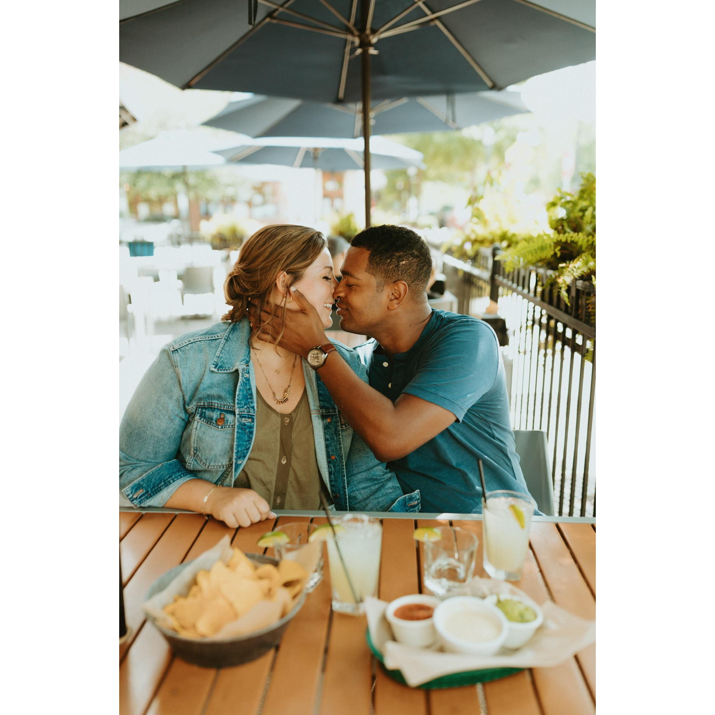A few of our official engagement photos at Verde Taqueria