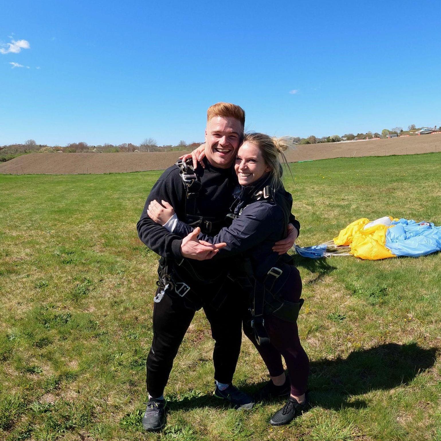 The day we jumped out of a perfectly good airplane over Newport.