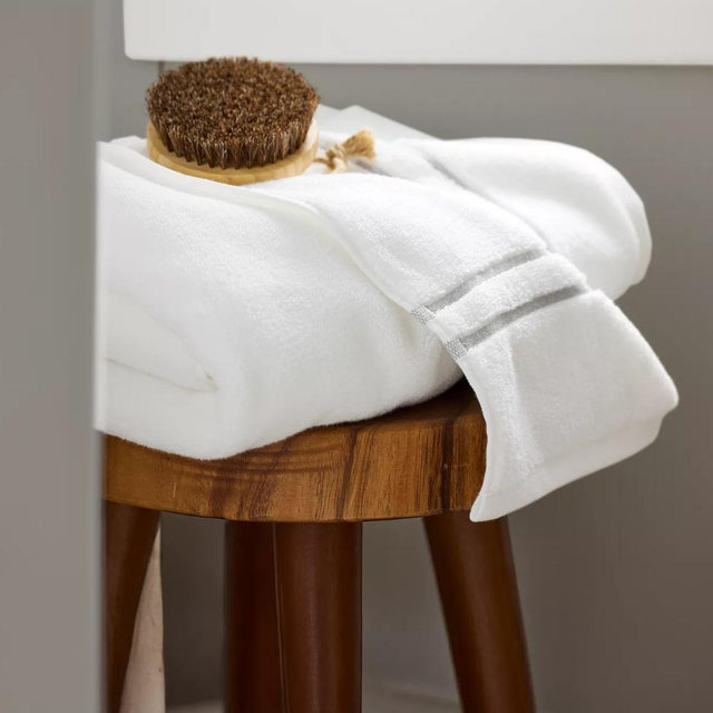 Hotelier Spa Luxe Bath Towel, Bath Sheet, Hand Towel or Washcloth - White, BATH TOWEL