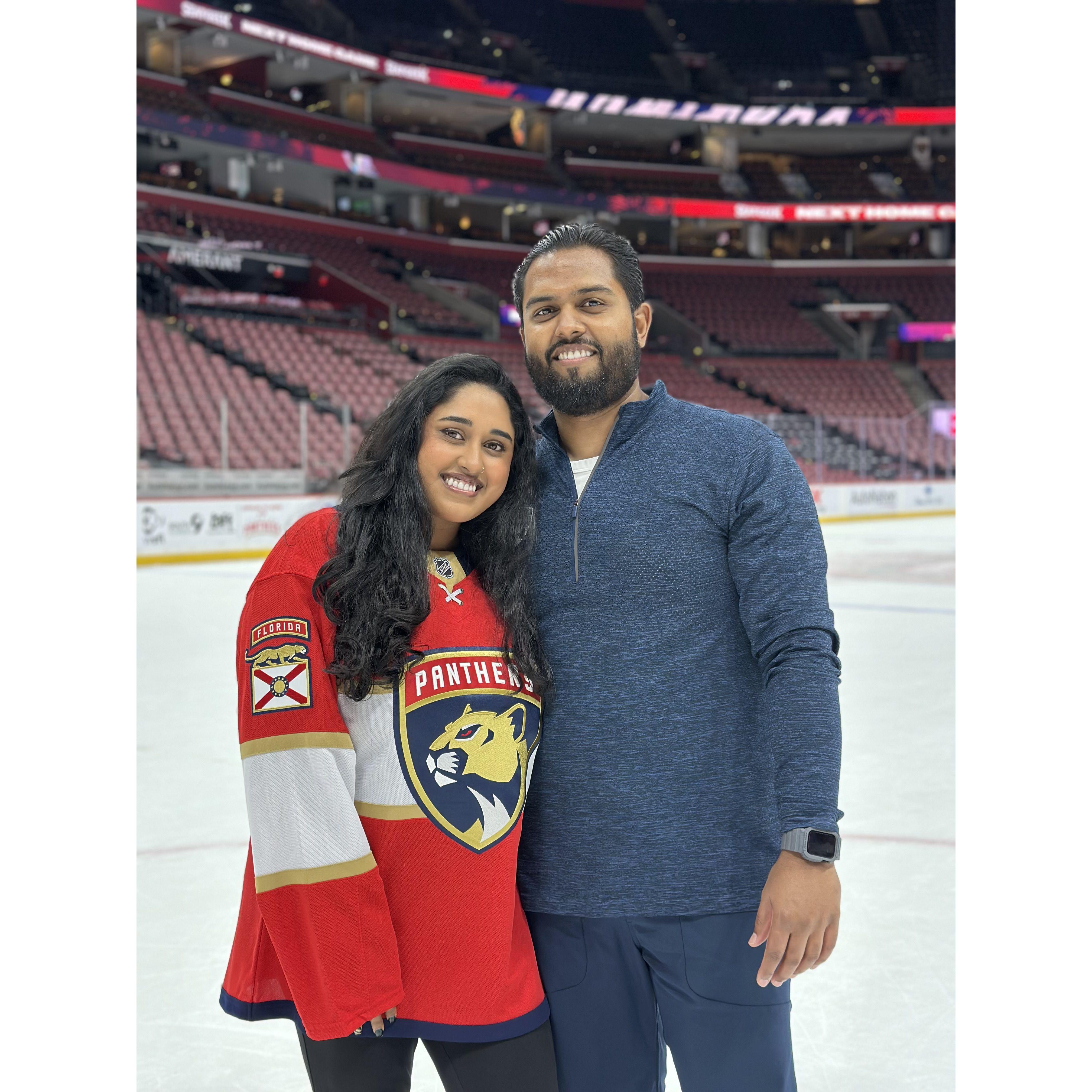 Our favorite team and sport always! Let's go Panthers!