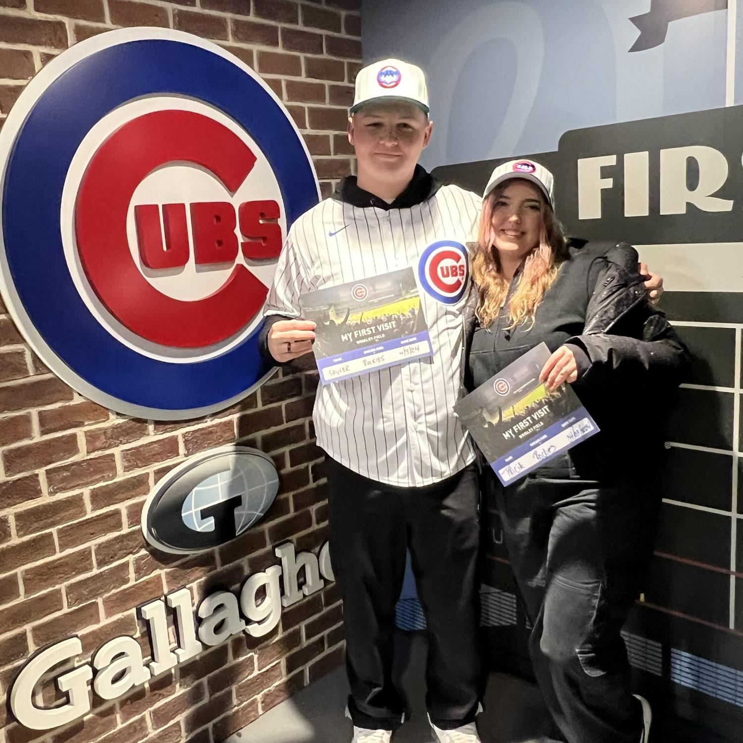 First time in Chicago at cubs game (my favorite team)