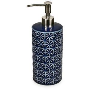 Glazed Geo Ceramic Lotion/Soap Dispenser Blue - Threshold™