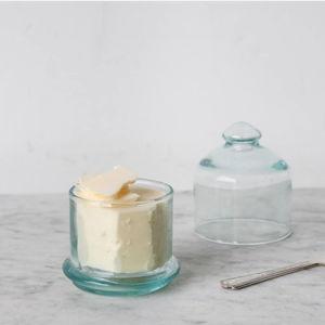 Moroccan Glass Butter Keeper