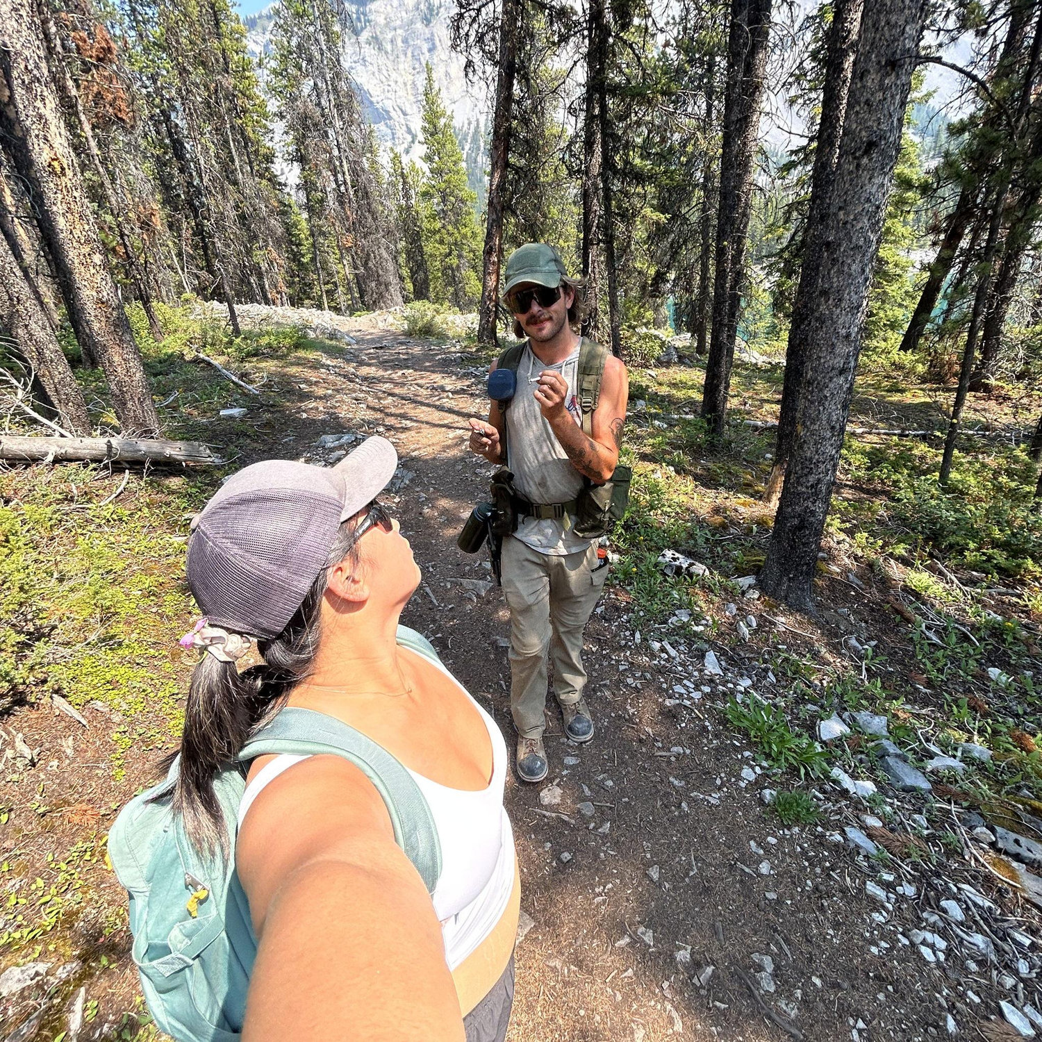 Hiking Upper Kananaskis lake. 

That one time where Rye told me is was a 5k hike instead of 15k (it was still a blast).