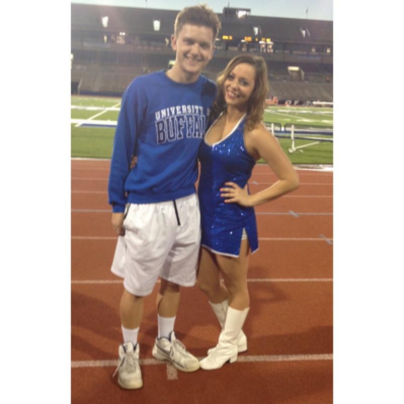 Our very first photo together! University at Buffalo’s Home Opener Football Game August 2014