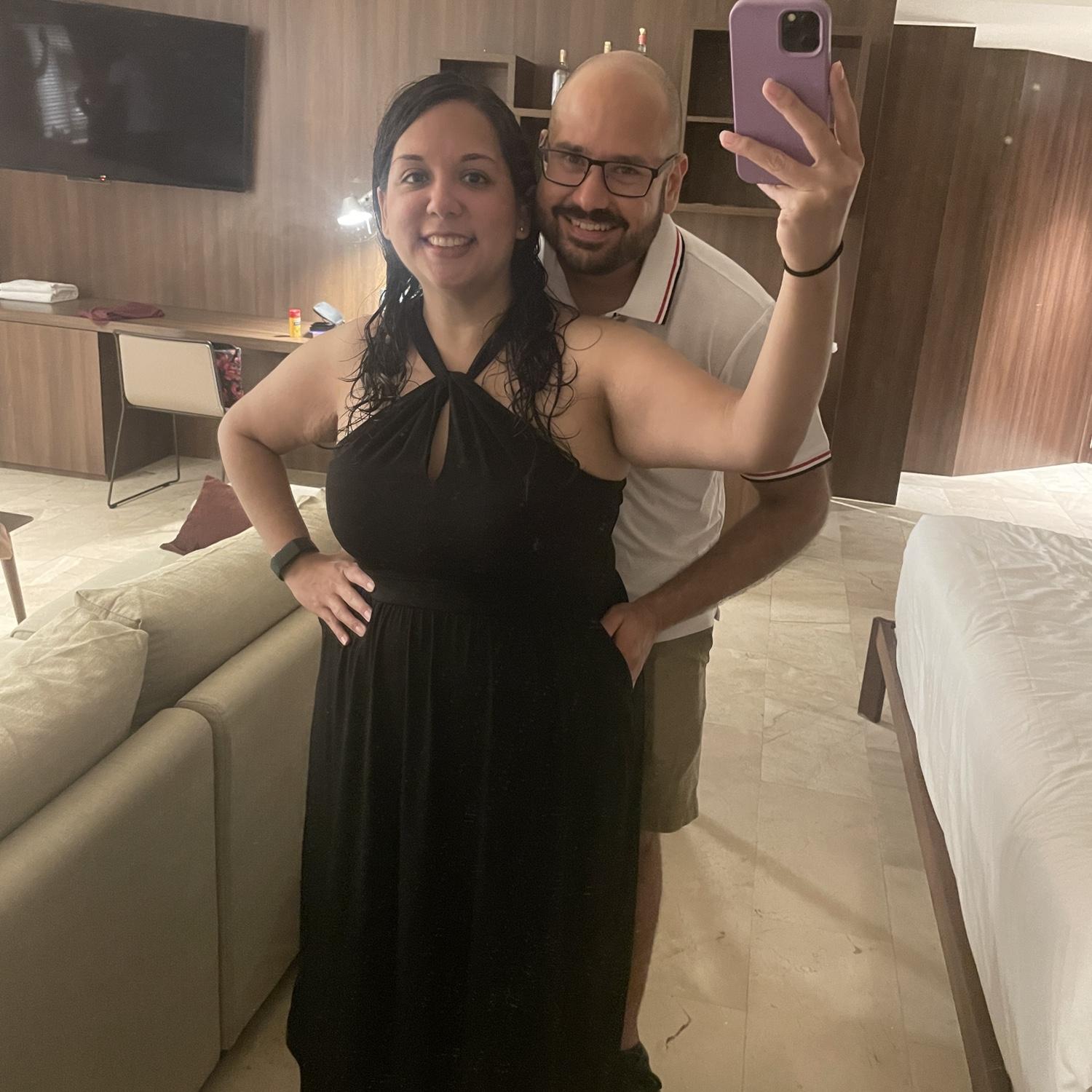 Dressed up for dinner at Excellence El Carmen