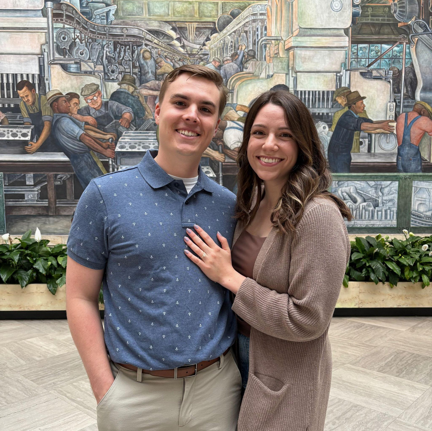 The day Jarod proposed at the DIA!