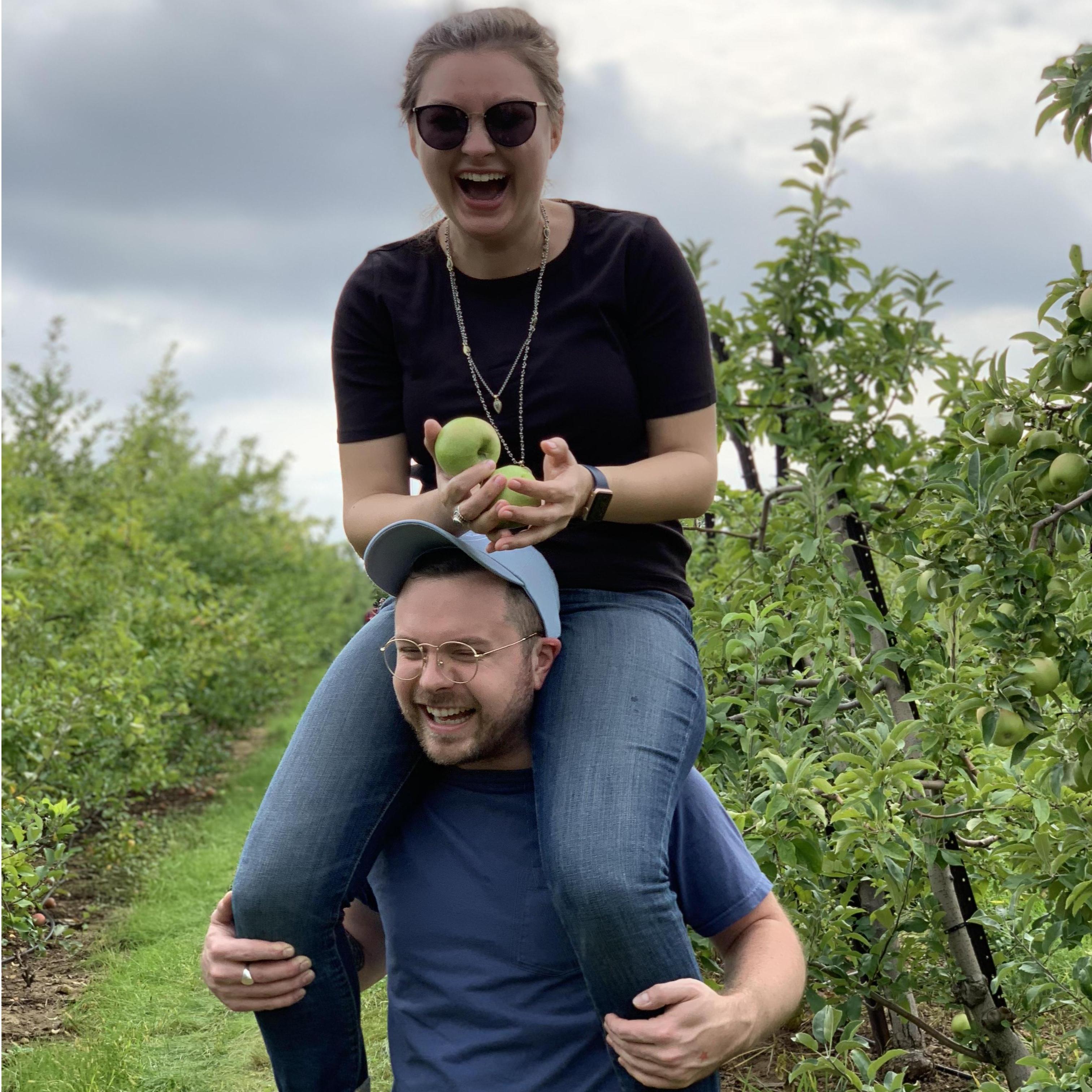 Apple picking in upstate NY.